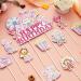 Circus Birthday Party Decorations Girl - Happy Birthday Cake Topper & Circus Animal Cupcake Toppers Pink Pastel Carnival Circus Party Decorations for 1st 2nd 3rd 4th 5th Birthday 25pcs - Buy Online on GoSupps.com