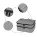 KGMCARE Travel Nail Polish Organizer - Holds 42 Bottles - Large Capacity Double-Layer Carrying Case for Manicure Set - Portable Storage Bag in Gray - Buy Online on GoSupps.com