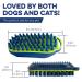 Bonza Dog & Cat Brush Set - Soft Silicone Bristles Massage & Bathing - Easy Clean Removable Screen - 2 Pieces - Buy Online on GoSupps.com