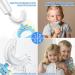 U Shaped Toothbrush for Kids - Manual Toddler Toothbrush Age 2-6 | 360 Food Grade Soft Silicone for Optimal Dental Health - Sky Blue - Buy Online on GoSupps.com
