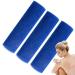 Long Mesh Body Sponge African Mesh Shower Sponge 3 Pieces Bath Sponge Dead Skin Remover for Men Women Blue