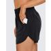 CRZ YOGA Women's 5'' Elastic Mid Waisted Running Shorts with Zip Pocket - Medium Black - Buy Online on GoSupps.com