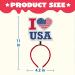 JOYIN 12 Pcs Patriotic Headbands - American Flag Design for Women - Perfect for 4th of July, Memorial Day, Veterans Day - Independence Day Party Favors - Buy Online on GoSupps.com