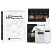 KOMBOSA BREWING KIT XL Bundle Kombucha Starter Set with 2x Bio-Scoby starter culture Kombucha mushroom 4 infusion taste directions with 2x fermentation vessel 2x ironing bottle bio-pipe fold Glasstrohhalm Kombuch Brewing Kit XL Standard Standard