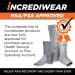 Incrediwear Ankle Sleeve - Joint Pain Relief & Support for Sprained Ankles, Arthritis, Inflammation - Grey X-Large for Women & Men - Buy Online on GoSupps.com