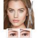 Eyebrow Pencil with Spoolie Brush- 4Pcs Professional Micro 1.5mm Tip Brow Pencil with Dual Ends Kit Longwearing Waterproof Sweat-proof Eye Brow Pencil Eyebrow Makeup Pencil for Women-02 Coffee Brown - Buy Online on GoSupps.com