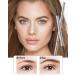Professional Micro 1.5mm Tip Eyebrow Pencil with Spoolie Brush - 4Pcs Dual-Ended Kit for Longwearing Waterproof Black Eyebrow Makeup - Buy Online on GoSupps.com