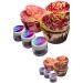 Magic Sparkles Edible Glitter Flakes - VALENTINES LOVE Collection. Perfect For Decorating Cakes Snacks And More! (Pack Of 3 : 3g Per Pot)