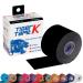 TIGERTAPES - Tiger K Tape (5cm x 5m) - Kinesiology Tape Uncut Roll Elastic Therapeutic Muscle Support Tape for Exercise Sports & Injury Recovery - Water Resistant Breathable Latex Free - Black