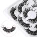 Lanflower Russian D Curl Wispy Strip Lashes - Natural Look 3D False Eyelashes Pack - Buy Online on GoSupps.com
