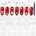 24 Sheets Christmas Nail Art Stickers Ultralight 3D Self-Adhesive Snowflake Santa Clause Gel Nail Decals with Tweezers for Christmas Parties. Silver - Buy Online on GoSupps.com