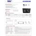 Casil 6V 12Ah Rechargeable Sealed Lead Acid Battery - High-Quality F2 Terminals for International Shipping - Buy Online on GoSupps.com