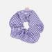 Becks ndergaard Cosette Scrunchie - Purple/White Checked Hair Tie for Women | 100% Polyamide | Lavender Crystal | One Size - Buy Online on GoSupps.com