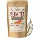 SLIM TEA Grapefruit for Weight Management - Detox Cleanse & Boost Energy - Loose Leaf Green Tea Nettle Dandelion Guarana Matcha Mate Mango Cardamom - All Natural Herbal Tea Infusion 100g SLIM TEA Grapefruit - Boost Energy
