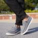 Men's Plantar Fasciitis Arch Support Sneakers - Grey | Orthopedic Comfort Loafers for Work and Diabetic Pain Relief - Buy Online on GoSupps.com