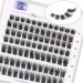 LZM individual eyelashes C curl fake lashes 8-14mm wrong eyelashes natural look reusable artificial eyelash eyelashes individually DIY cluster eyelashes (viola mix) Viola-C curl mix