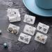 1200 Pieces Marble Earring Display Cards Set - Earring Holders, Earring Backs, Self-Seal Bags for Jewelry - 1 x 1.4 Inch (White) - Buy Online on GoSupps.com