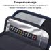 Insulin Cooler Travel Case with Temperature Display | Medication Cooling Bag & 3 Ice Packs | Black - Buy Online on GoSupps.com