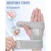 Sueh Design Adjustable Wrist Splint for Tendon Inflammation & Arthritis Relief - Gray Left Hand Bandage - Buy Online on GoSupps.com