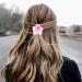 Hair Clips Flower | Hawaiian Flower Cute Hair Clip Strong Hold Hair Clips Flower Hair Accessories For Women & Girls For Thick & Thin Hair Gradient pink and purple - Buy Online on GoSupps.com
