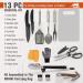 BOMKI Grilling and Camping Cooking Utensils Set - Camp Kitchen Essentials with Case | BBQ Cookware Accessories for Outdoor Cooking - Buy Online on GoSupps.com