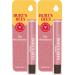 Burt's Bees Lip Shimmer Peony Warm Luminescent Color High Impact Instant Moisture with Shea and Cocoa Butters 100% Natural Origin 0.09 Ounce (Pack of 2)(Packaging May Vary)