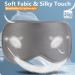 3D Contoured Cup Sleeping Eye Mask Soft Breathable & Comfortable for Travelers & Side Sleepers | Adjustable with Silicone Ear Plugs for Noise Reduction - Buy Online on GoSupps.com