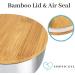 Nuru Massage Gel Shaker Bowl - 500ml Stainless Steel with Bamboo Lid & Air Seal | Easy to Clean | Perfect for Nuru Massage - Buy Online on GoSupps.com