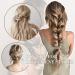 REECHO 20 Inch Medium Blonde Clip in Hair Extensions - 4PCS Pack, 200g - Soft Synthetic Hairpieces for Women - Buy Online on GoSupps.com