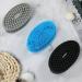 Silicone Body Scrubber Set of 3 - Soft Exfoliating Bath Loofah for Sensitive Skin (BlackGrayBlue) - Buy Online on GoSupps.com