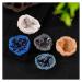 Nature Agate Geode Mineral Stone Irregular Colourful Electroplating Druzy Crystal Cluster Rocks Mineral Specimen Home Decoration(White) - Buy Online on GoSupps.com