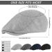 KUTTOR Men's Newsboy Cap Set - 4 Piece Soft Stretch Fit Cabbie Hunting Hats in Dark Grey, Light Grey, Navy Blue, Black - Buy Online on GoSupps.com