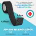 Finger Pavement Self-Adhering Plaster Roll - 8x Waterproof Elastic Tape (2.5cm x 4.5m) - Black Dust & Dirt Repellent - Pack of 8 Rolls - Buy Online on GoSupps.com