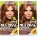 Garnier Hair Color Nutrisse Ultra Color Nourishing Creme B4 Golden Mahogany Brown (Caramel Chocolate) Permanent Hair Dye 2 Count (Packaging May Vary)