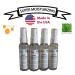 KeriCure 3 PACK Moisturizing Hand Sanitizer 2oz Spray Bottles - Unscented - Made in the USA - Buy Online on GoSupps.com
