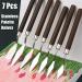 GMMA 7Pcs Stainless Steel Painting Knives Set - Acrylic & Oil Paint Palette Spatula Kit for Pour Painting Supplies on Canvas - Buy Online on GoSupps.com