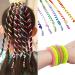 Hairdressing for girls SasAiry 12 pieces curly hair coiled hair tool colorful hair torsion hair jewelry with rhinestone for spiral hair braid women hair accessories multicolors (1 Pack) multicolor