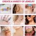 QUEFE 50400pcs Glass Seed Beads Kit with 84 Colors, Alphabet Letter Beads, and Smiley Face Beads - Jewelry Making and Craft Gifts - Buy Online on GoSupps.com