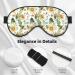 Adjustable Watercolor Sunflowers Sleep Mask | Soft Double-Sided Eye Mask for Comfortable Sleep & Reduced Eye Edema - Buy Online on GoSupps.com