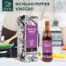 Soeos Sichuan Pepper Vinegar 16.9 fl oz - Naturally Fermented Rice Vinegar with Sichuan Peppercorns | Wenzhou, Hailuo, Seasoned Chinese Vinegar 500ml - Buy Online on GoSupps.com