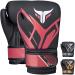 Mytra Fusion Kids boxing gloves Junior boxing gloves with a ventilated palm of MMA Muay Thai Sparring Fighting Punching Gloves Black/Maroon 6-Oz