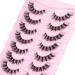 Shop Ruairie 16MM Faux Mink False Lashes - Natural Look Wispy Cat Eye Fake Eyelashes (7 Pairs) - Ideal for International Shipping - Buy Online on GoSupps.com