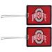 NCAA Ohio State Buckeyes Vinyl Luggage Tag, 2pk, Red