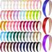 Yunsailing 99 Pieces Satin Headbands Bulk Headband Making for Girls Colorful Satin Hard Headband 1 Inch Wide Non Slip Headband DIY Craft Headbands for Women and Girls Small Business  33 Colors