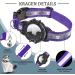 Adjustable Reflective AirTag Cat Collar - GPS Neck Band with Bell for Cats & Puppies XS 7-9 inch - Jiarui Purple - Buy Online on GoSupps.com