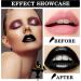 Black Matte Lipstick and Lip Liner Pencil Set Full Coverage Matte Liquid Lipstick Lip Gloss Set Waterproof Long Lasting Smudge Proof Lip Liner and Lipstick Set for Goth Cosplay Halloween Lip Makeup - Buy Online on GoSupps.com