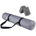 BalanceFrom All Purpose 1/4-Inch High Density Anti-Tear Exercise Yoga Mat with Carrying Strap Gray Mat And Yoga Blocks