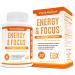 Premium Brain Booster & Energy Pills - Caffeine Pills for Clean, Sustained Energy - Nootropic Brain Supplement with Ginkgo Biloba & Rhodiola Rosea - 30 caps