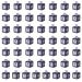 lxuebaix 50pieces Graduation Candy Boxes Square Shaped Paper Gift Box for Candies Biscuits Chocolates Small Toy Party Supplies Purple