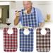 Adult Bib 3colors Adult Bib Washable Reusable Waterproof Dinning Aid Clothes Protector Clothing Protector with Optional Crumb Catcher and Vinyl Backing 17.7 * 29.5inch(Green) - Buy Online on GoSupps.com